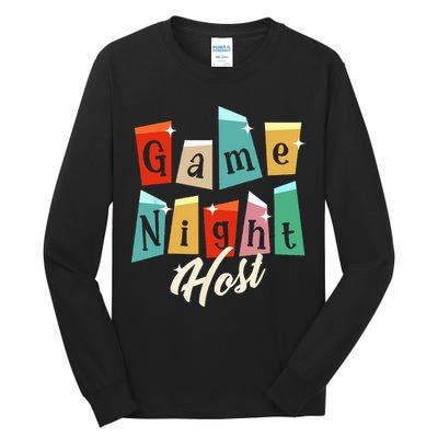Family Game Night Game Night Host Tall Long Sleeve T-Shirt