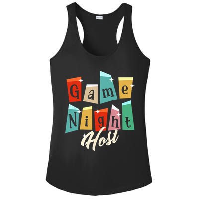 Family Game Night Game Night Host Ladies PosiCharge Competitor Racerback Tank