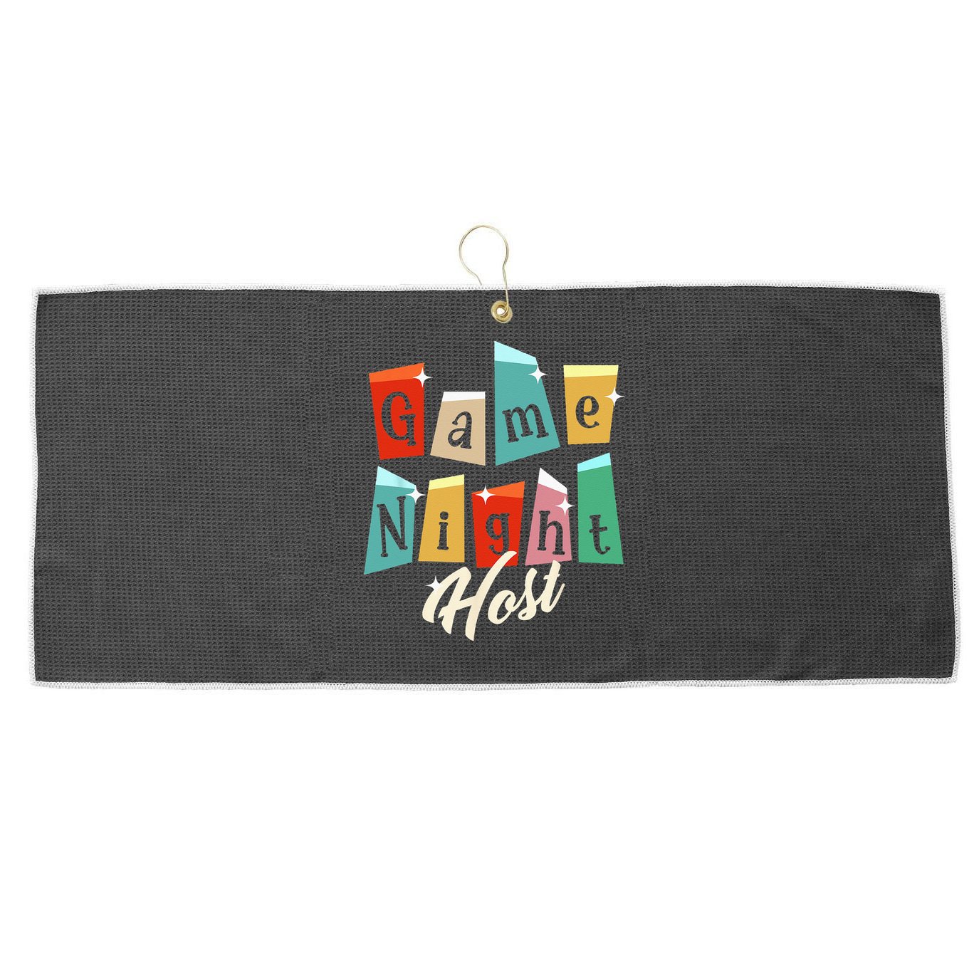 Family Game Night Game Night Host Large Microfiber Waffle Golf Towel