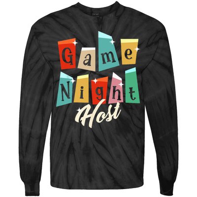 Family Game Night Game Night Host Tie-Dye Long Sleeve Shirt