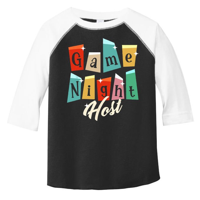 Family Game Night Game Night Host Toddler Fine Jersey T-Shirt