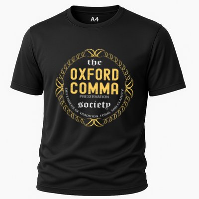 Funny Grammar Nerd The O.X.F.O.R.D Comma Preservation Society Cooling Performance Crew T-Shirt