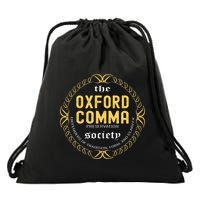 Funny Grammar Nerd The O.X.F.O.R.D Comma Preservation Society Drawstring Bag