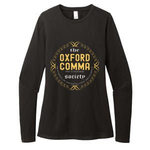 Funny Grammar Nerd The O.X.F.O.R.D Comma Preservation Society Womens CVC Long Sleeve Shirt