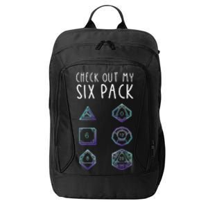 Funny Gamer, Nerdy Gamer, Check Out Six Pack City Backpack