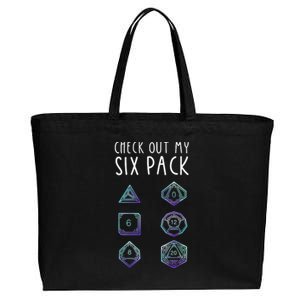 Funny Gamer, Nerdy Gamer, Check Out Six Pack Cotton Canvas Jumbo Tote