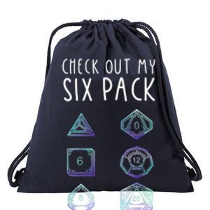 Funny Gamer, Nerdy Gamer, Check Out Six Pack Drawstring Bag