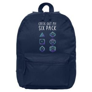 Funny Gamer, Nerdy Gamer, Check Out Six Pack 16 in Basic Backpack