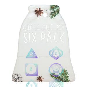 Funny Gamer, Nerdy Gamer, Check Out Six Pack Ceramic Bell Ornament