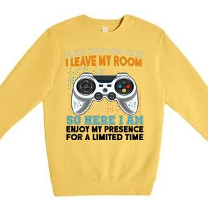 Funny Gamer Nerd Gaming Premium Crewneck Sweatshirt