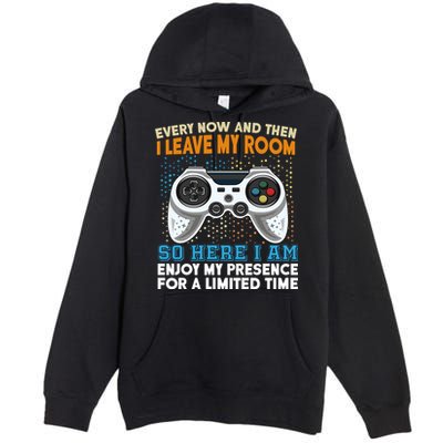 Funny Gamer Nerd Gaming Premium Pullover Hoodie