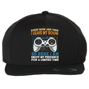 Funny Gamer Nerd Gaming Wool Snapback Cap