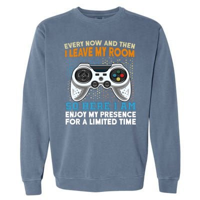 Funny Gamer Nerd Gaming Garment-Dyed Sweatshirt