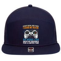 Funny Gamer Nerd Gaming 7 Panel Mesh Trucker Snapback Hat