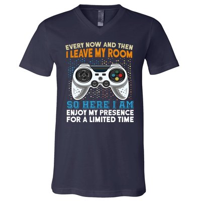 Funny Gamer Nerd Gaming V-Neck T-Shirt