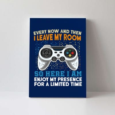 Funny Gamer Nerd Gaming Canvas