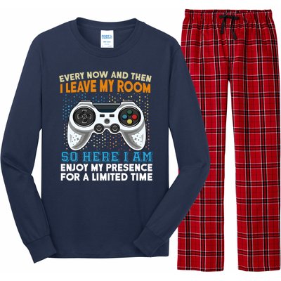 Funny Gamer Nerd Gaming Long Sleeve Pajama Set