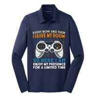 Funny Gamer Nerd Gaming Silk Touch Performance Long Sleeve Polo