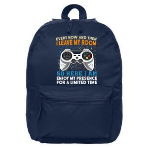 Funny Gamer Nerd Gaming 16 in Basic Backpack