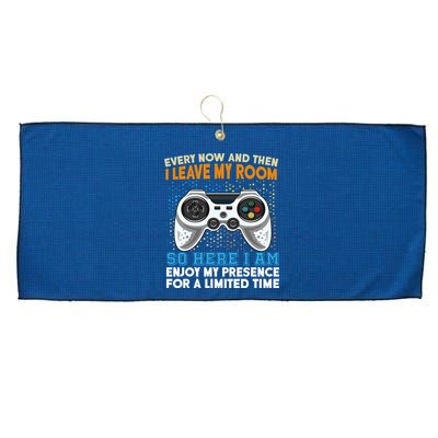 Funny Gamer Nerd Gaming Large Microfiber Waffle Golf Towel