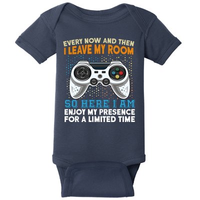 Funny Gamer Nerd Gaming Baby Bodysuit