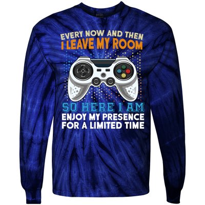 Funny Gamer Nerd Gaming Tie-Dye Long Sleeve Shirt