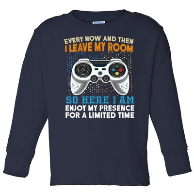 Funny Gamer Nerd Gaming Toddler Long Sleeve Shirt