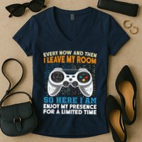 Funny Gamer Nerd Gaming Women's V-Neck T-Shirt