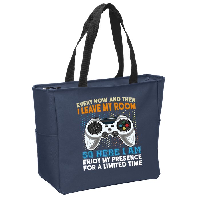 Funny Gamer Nerd Gaming Zip Tote Bag