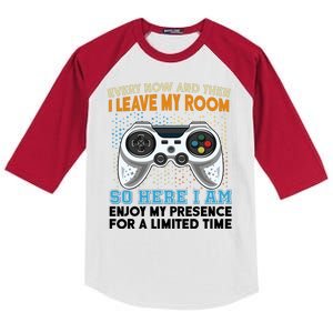 Funny Gamer Nerd Gaming Kids Colorblock Raglan Jersey