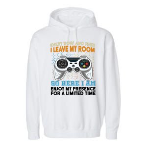 Funny Gamer Nerd Gaming Garment-Dyed Fleece Hoodie