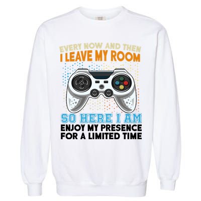 Funny Gamer Nerd Gaming Garment-Dyed Sweatshirt