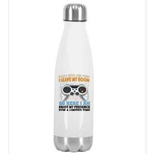 Funny Gamer Nerd Gaming Stainless Steel Insulated Water Bottle