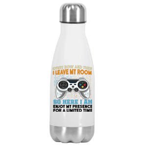 Funny Gamer Nerd Gaming Stainless Steel Insulated Water Bottle