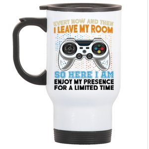 Funny Gamer Nerd Gaming Stainless Steel Travel Mug