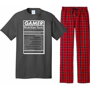 Funny Gamer Nutrition Facts Pajama Set