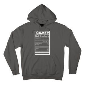 Funny Gamer Nutrition Facts Tall Hoodie