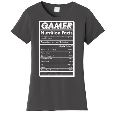 Funny Gamer Nutrition Facts Women's T-Shirt