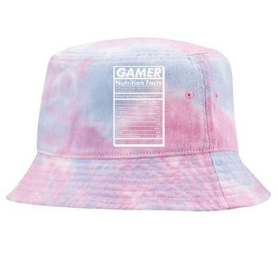 Funny Gamer Nutrition Facts Tie-Dyed Bucket Hat