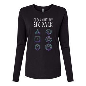 Funny Gamer Nerdy Gamer Check Out Six Pack Womens Cotton Relaxed Long Sleeve T-Shirt