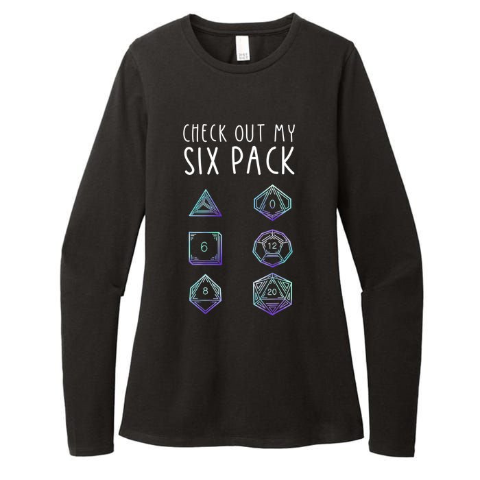 Funny Gamer Nerdy Gamer Check Out Six Pack Womens CVC Long Sleeve Shirt