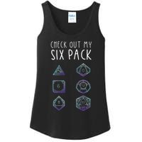 Funny Gamer Nerdy Gamer Check Out Six Pack Ladies Essential Tank