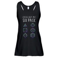 Funny Gamer Nerdy Gamer Check Out Six Pack Ladies Essential Flowy Tank