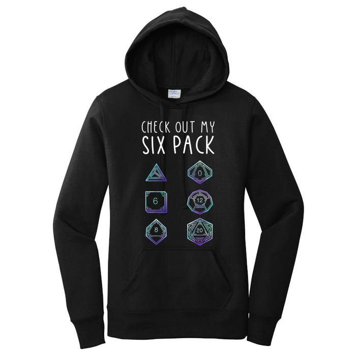 Funny Gamer Nerdy Gamer Check Out Six Pack Women's Pullover Hoodie