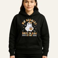 Funny Ghost No Diggity Bout To Bag It Up Spooky Halloween Hoodie