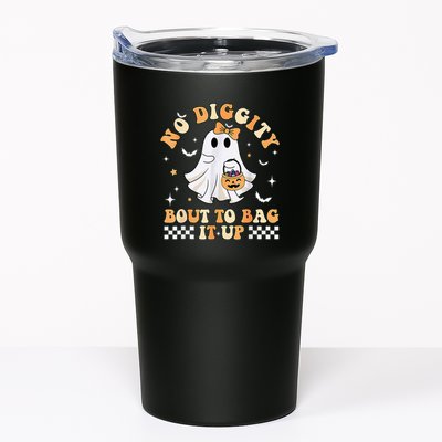 Funny Ghost No Diggity Bout To Bag It Up Spooky Halloween Tumbler