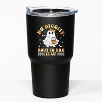Funny Ghost No Diggity Bout To Bag It Up Spooky Halloween Tumbler