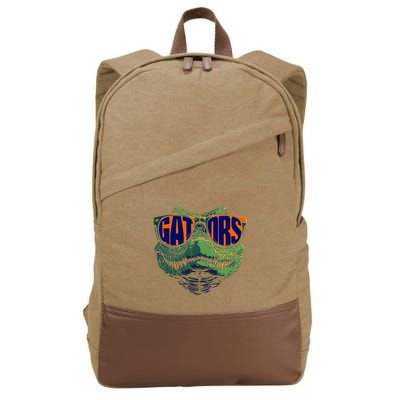 Funny Gators Name Vintage Classic 70s 80s 90s Cotton Canvas Backpack