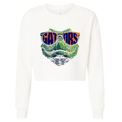 Funny Gators Name Vintage Classic 70s 80s 90s Cropped Pullover Crew