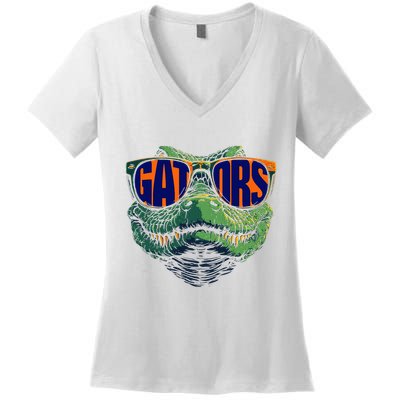 Funny Gators Name Vintage Classic 70s 80s 90s Women's V-Neck T-Shirt